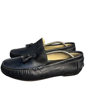 Sandro Moscoloni Shoes Mens Size 13 Leather Loafers Tassel Slip On Dress Spain